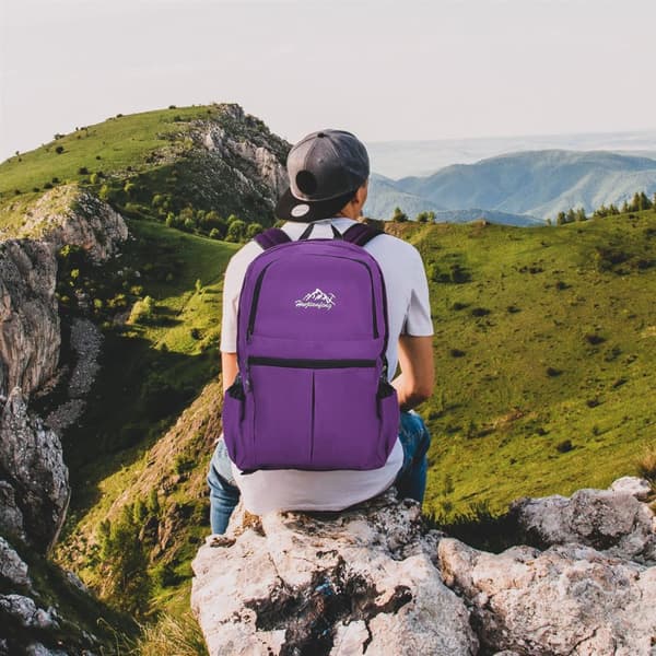 Ryggsekk ultralett ammenleggbar 36L unisex Tursekk vanntett utendørs dagstursekk for camping, fotturer, reiser, klatring og mye mer