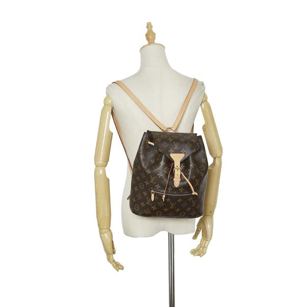 Pre-owned Louis Vuitton Monogram Montsouris Brown
