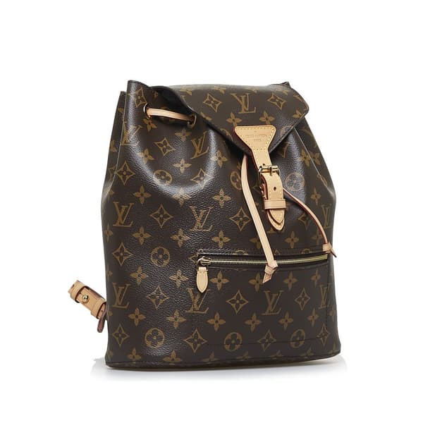 Pre-owned Louis Vuitton Monogram Montsouris Brown