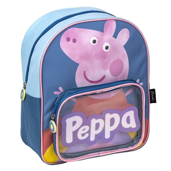 Skoletaske Peppa Pig Blå 25 x 30 x 12 cm