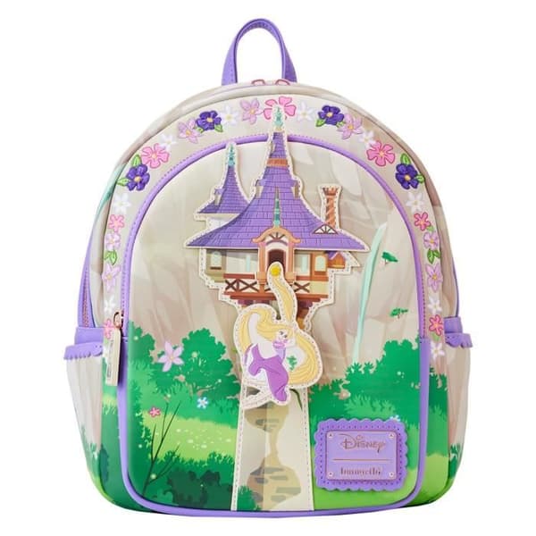 Rapunzel som svänger från tornet - LoungeFly Mini Backpack