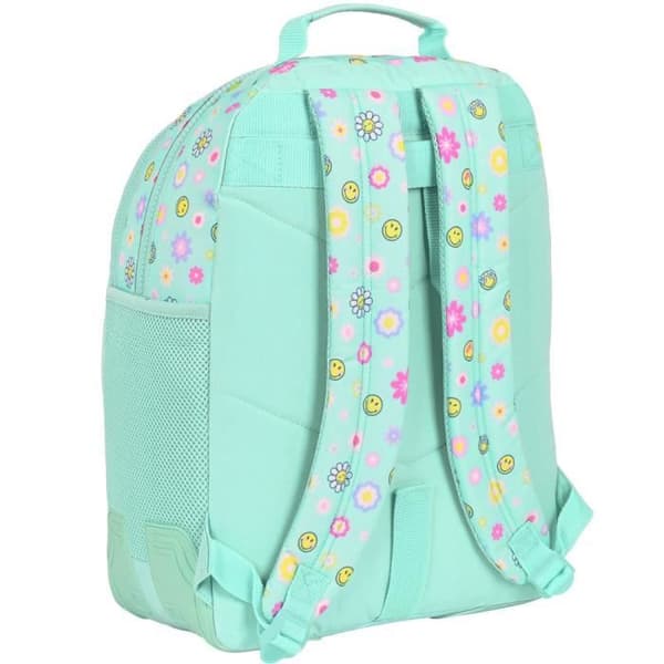 Ryggsäck - SMILEY - Sommarroligt - 42 CM - 2 Fack - Högkvalitativ - Unisex