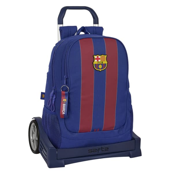 Skolerygsæk med Hjul F.C. Barcelona Safta 665 Evolution 32 x 16 x 44 cm