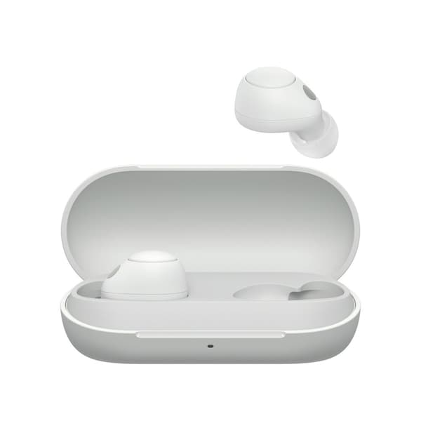 Sony WF-C700N - True trådlösa hörlurar med mikrofon - in-ear - Bluetooth - aktiv brusreducering - vit (WFC700NW.CE7)