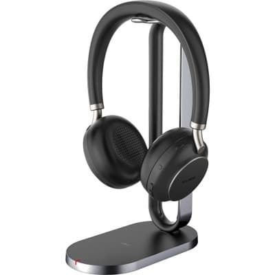 Yealink BH76 UC - headset - on-ear - Bluetooth - trådlöst - aktiv brusreducering - adapter USB-C via Bluetooth - svart