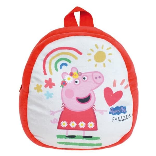 Jemini Peppa Pig barnryggsäck - röd/vit - 3 L