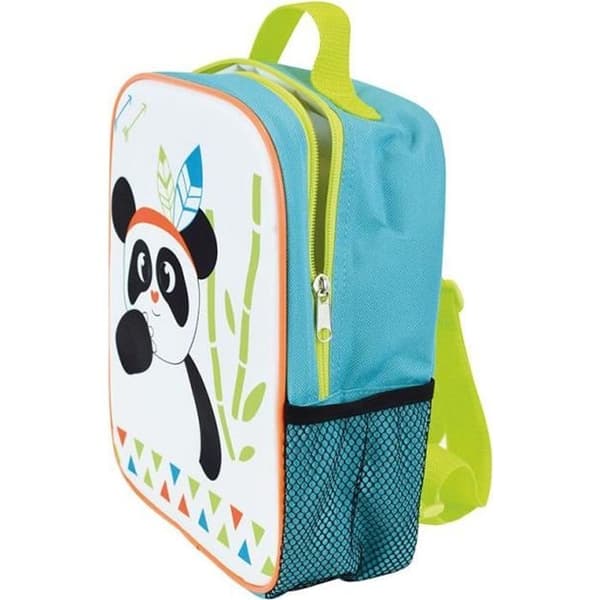Fun House Indian Panda isolerad ryggsäck för barn - blå/vit - 5 L