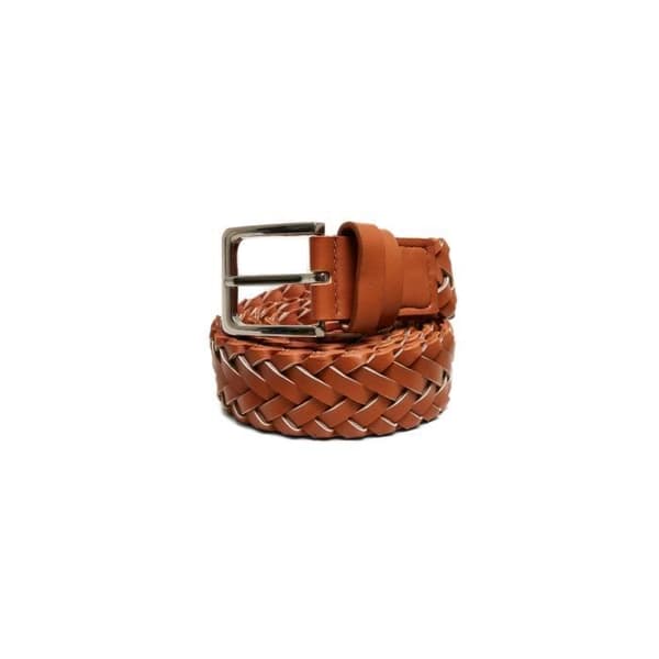 Bälte - Urban Classics - Flätad - Syntetisk - Brun - L/XL - 3,3 cm bred