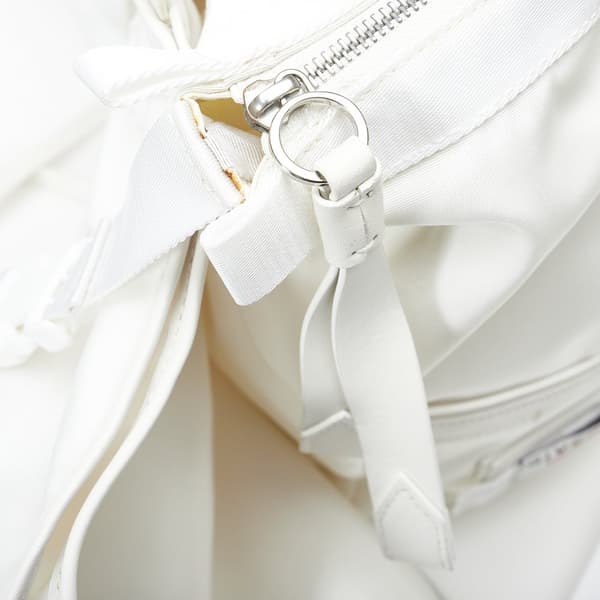 Pre-owned Givenchy Downtown Bow Backpack White