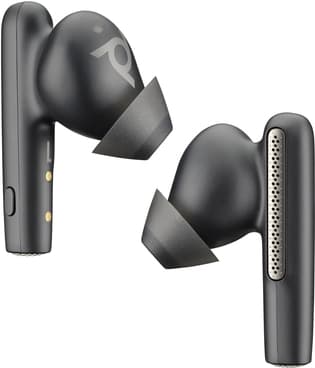 Poly Voyager Free 60 - aidot langattomat kuulokkeet mikrofonilla - in-ear - Bluetooth - aktiivinen melunvaimennus - Hiilenmusta