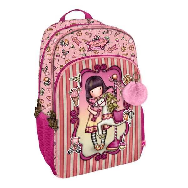 Santoro London Rygsæk Gorjuss™ Fairground Carousel 22l Rosa