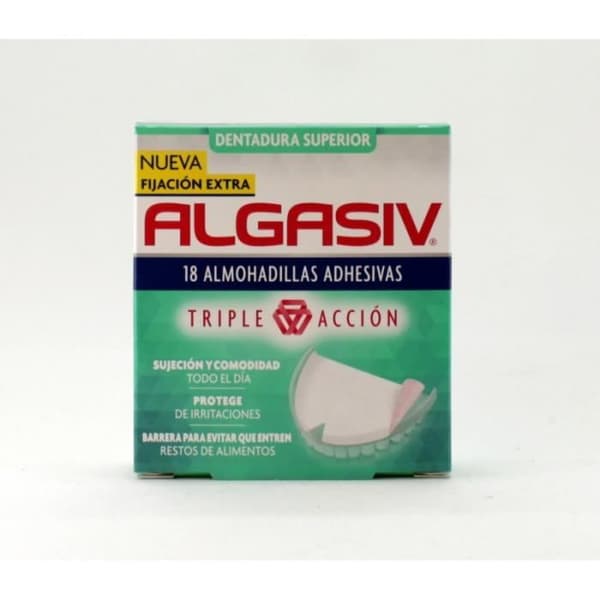 Almohadillas Dentadura - Algasiv - 18 enheter - Syntetiskt - Irritationsskydd - Blandat