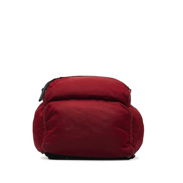 Pre-owned Prada Tessuto Backpack Red