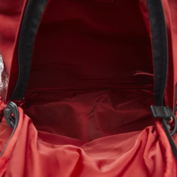 Pre-owned Prada Tessuto Backpack Red