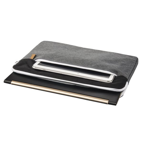 Hama "Florence" Laptop Sleeve, up to 34 cm (13.3"), black/grey