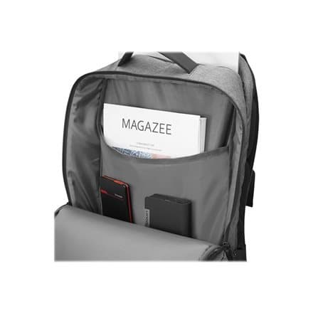 Lenovo | Business Casual 17-inch Backpack (Water-repellent fabric) | Essential | Fits up to size 17 " | Backpack | Charcoal Grey | Waterproof