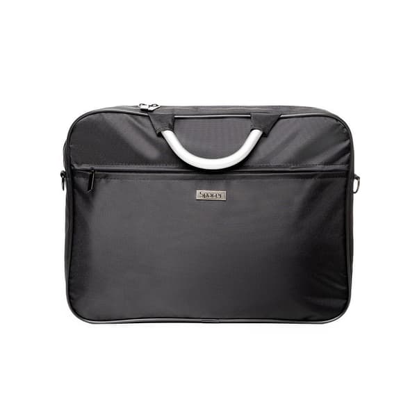 GEANTA SPACER, pt. notebook de max. 15.6", 1 compartiment, buzunar frontal, manere aluminiu, waterproof,  nylon, negru, "Axel",  "SPSB-AXEL-BK"