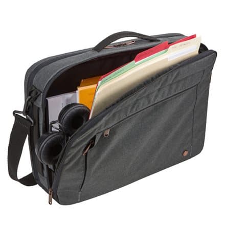 Case Logic | Era Hybrid Briefcase | Fits up to size 15.6 " | Messenger - Briefcase/Backpack | Obsidian | Shoulder strap