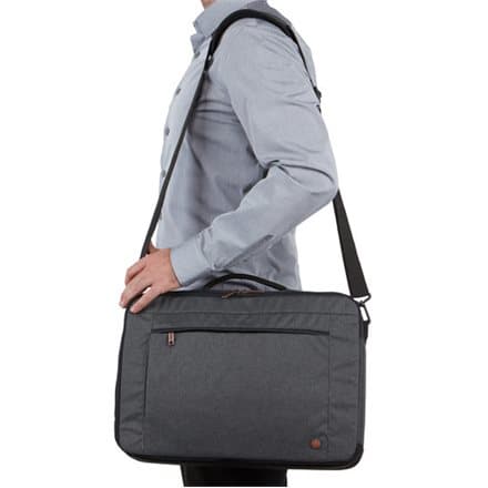 Case Logic | Era Hybrid Briefcase | Fits up to size 15.6 " | Messenger - Briefcase/Backpack | Obsidian | Shoulder strap