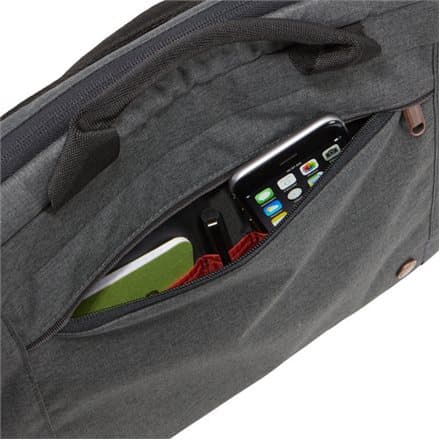 Case Logic | Era Attaché | Fits up to size 14 " | Messenger - Briefcase | Obsidian | Shoulder strap