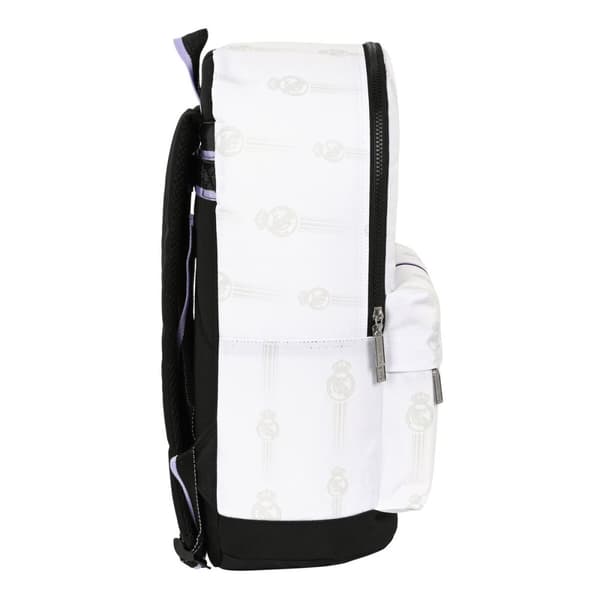 Skoletaske Real Madrid C.F. Sort Hvid (31 x 47 x 15 cm)