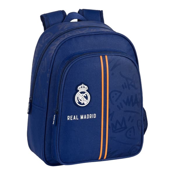 Skoletaske Real Madrid C.F. Blå (27 x 33 x 10 cm)