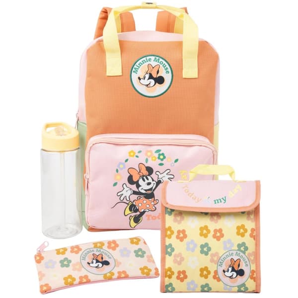 Disney Minnie Mouse Backpack Set Multicoloured One Size