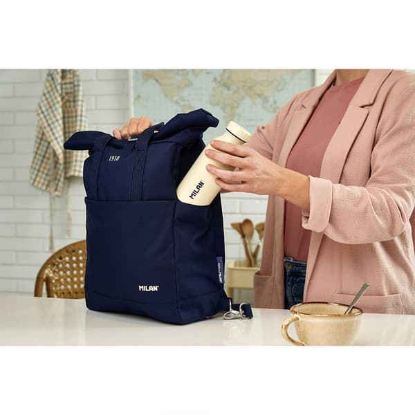 Milan Toprullelukning Urban Bakpack (10 L) 1918 Serie Blå