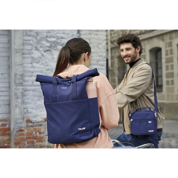 Milan Toprullelukning Urban Bakpack (10 L) 1918 Serie Blå