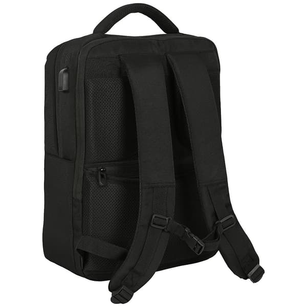 Safta Real Madrid Premium 2 Pockets 15.6´´+usb Bærbar Rygsæk Sort