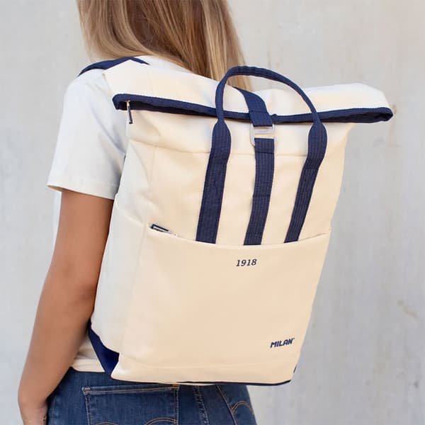 Milan Top Roll Closure Urban Bakpack 10l Serie Serie S Beige