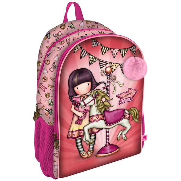 Santoro London Rygsæk Gorjuss™ Fairground Carousel 21l Rosa