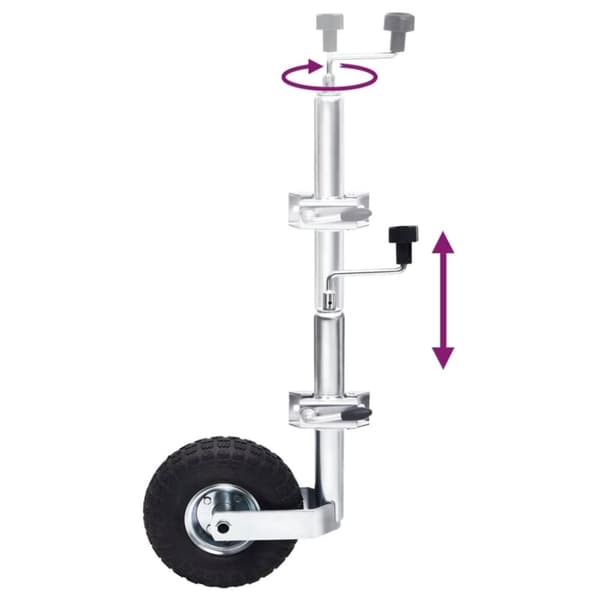 vidaXL næsehjul 48 mm med med 1 splitklemme og stopklodser