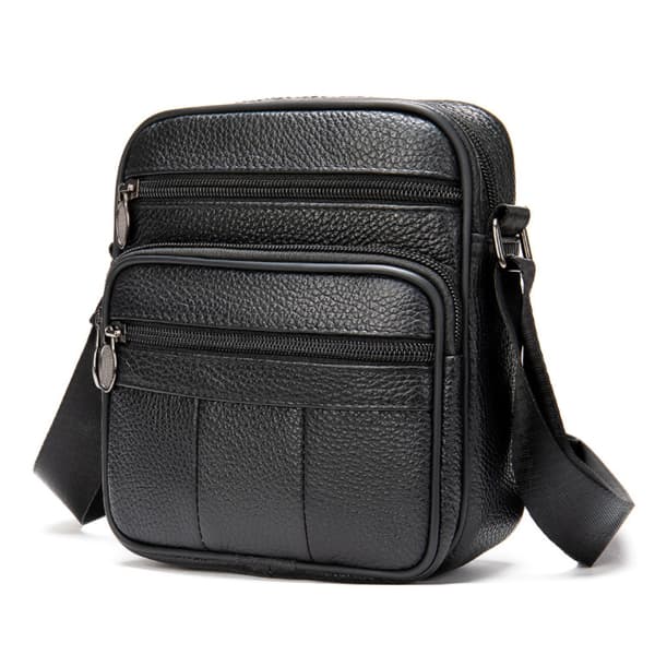 INF Crossbody bag i ekte skinn i retrodesign