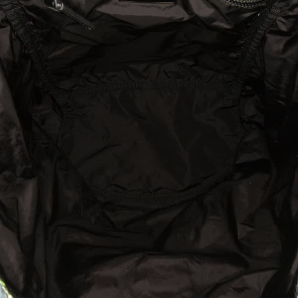 Pre-owned Prada Tessuto Stampato Drawstring Backpack Blue