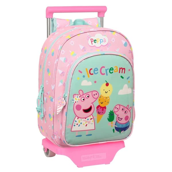 Safta Med Trolleyhjul Rygsæk Peppa Pig Ice Cream
