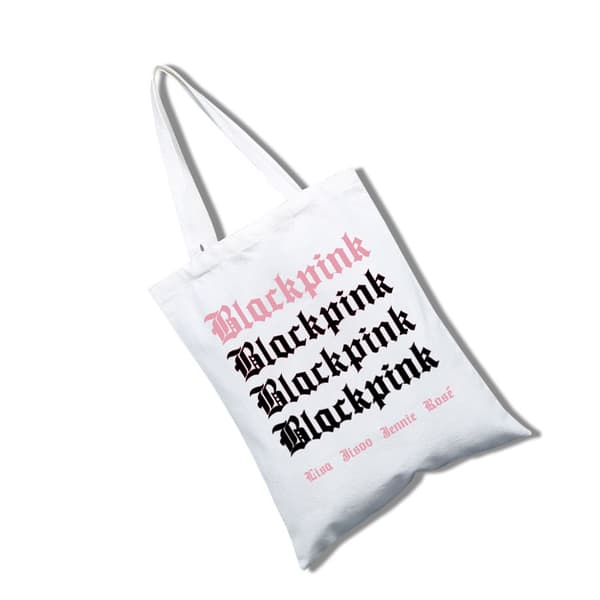 INF Mångsidiga Tygpåsar / Tote Bags Black pink