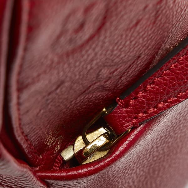 Pre-owned Louis Vuitton Monogram Empreinte Sorbonne Red