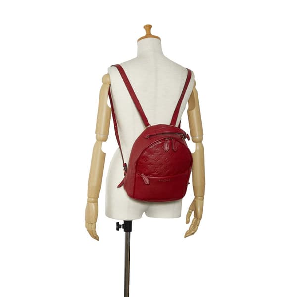 Pre-owned Louis Vuitton Monogram Empreinte Sorbonne Red