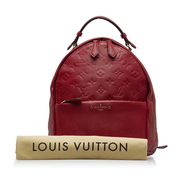Pre-owned Louis Vuitton Monogram Empreinte Sorbonne Red