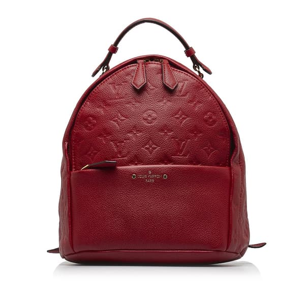 Pre-owned Louis Vuitton Monogram Empreinte Sorbonne Red