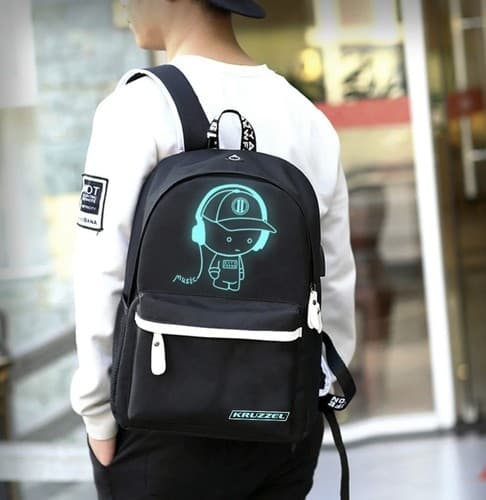 Reppu LEDä ja Koodilukolla / Laukku - 19L