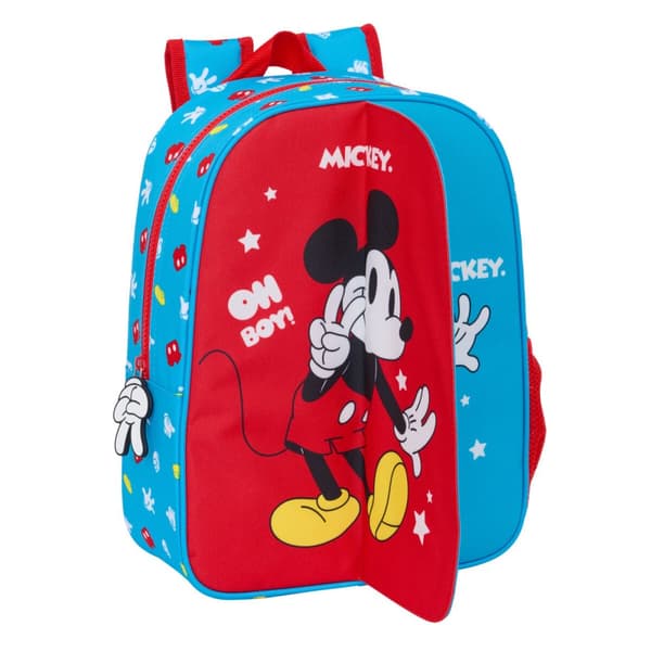Koululaukku Mickey Mouse Clubhouse Fantastic Sininen Punainen 26 x 34 x 11 cm
