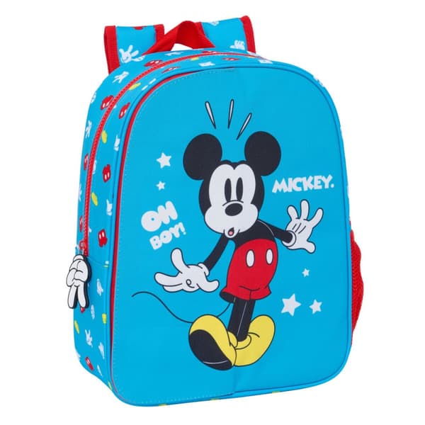 Koululaukku Mickey Mouse Clubhouse Fantastic Sininen Punainen 26 x 34 x 11 cm