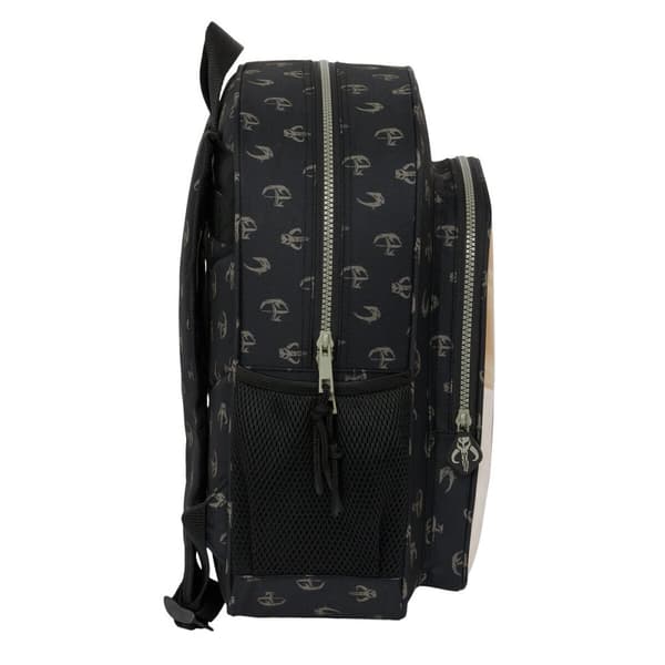 Skolebag The Mandalorian This is the way Svart 32 X 38 X 12 cm
