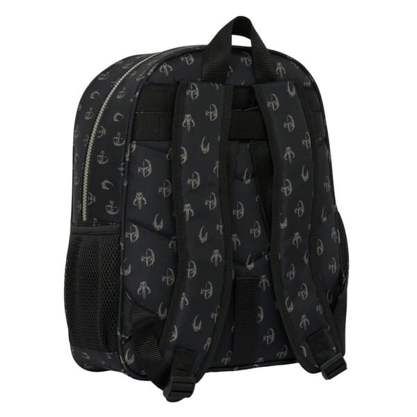 Skolebag The Mandalorian This is the way Svart 32 X 38 X 12 cm