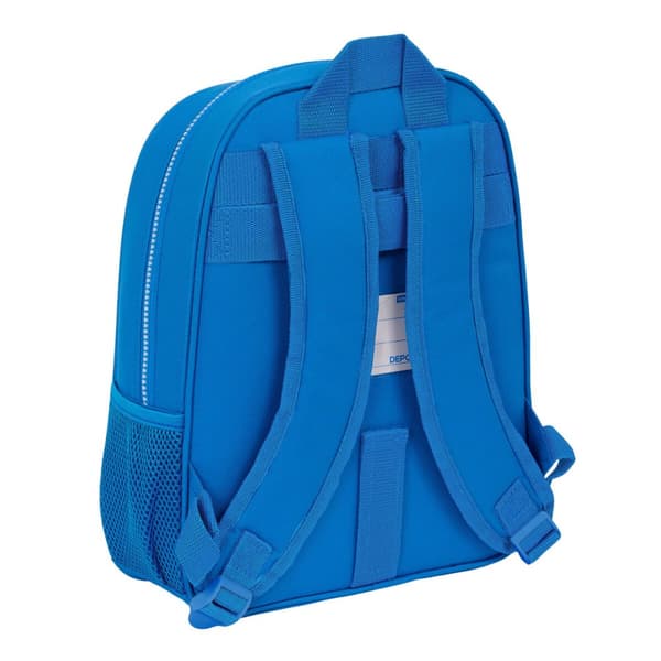 Skolebag R. C. Deportivo de La Coruña Blå 27 x 33 x 10 cm