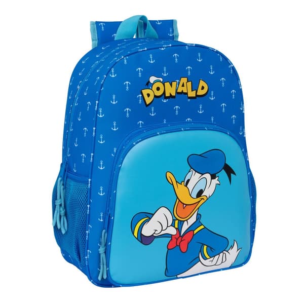 Skolebag Donald Blå 33 x 42 x 14 cm