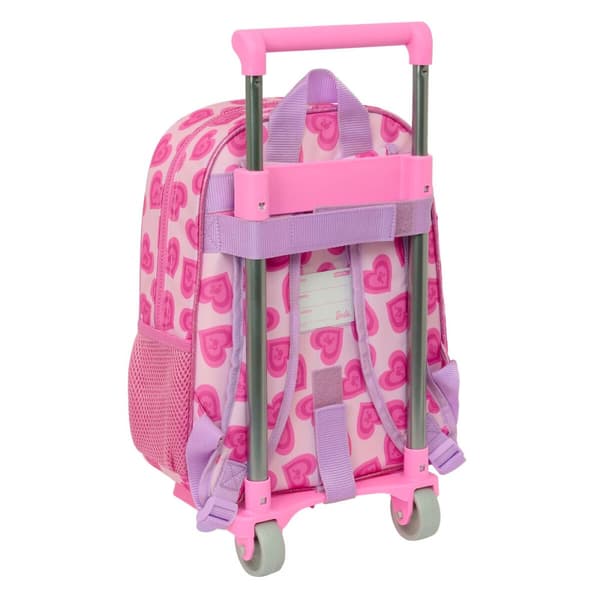 Reppu pyörillä Barbie Love Pinkki 26 x 34 x 11 cm