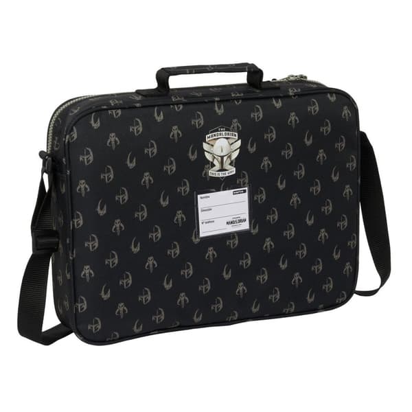 Skole skoletaske The Mandalorian This is the way Brun Sort 38 x 28 x 6 cm